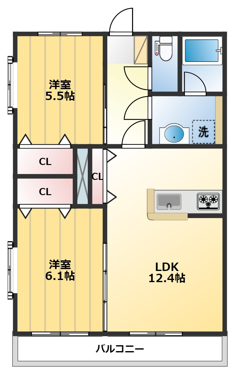 リリーヴィレッジWESTの間取り