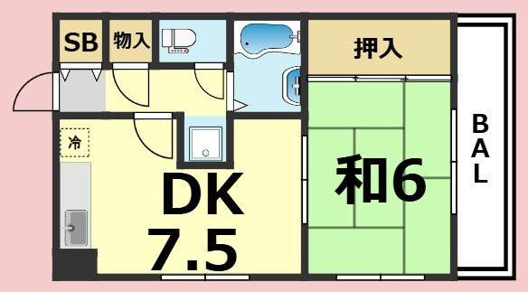 【間取り】 | グッドストック東難波