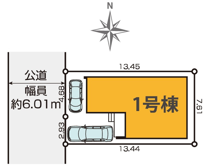 神戸市垂水区泉が丘　新築戸建ての区画図