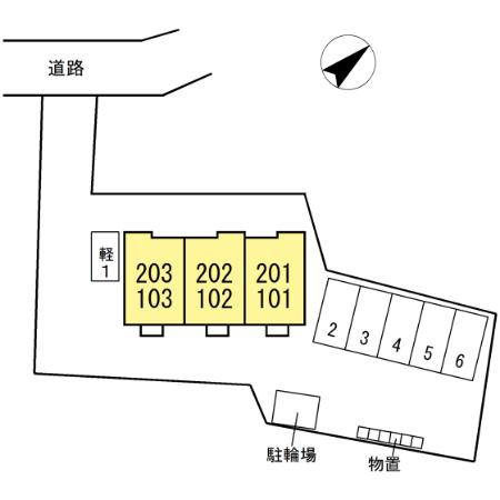 ピースヒルズの区画図