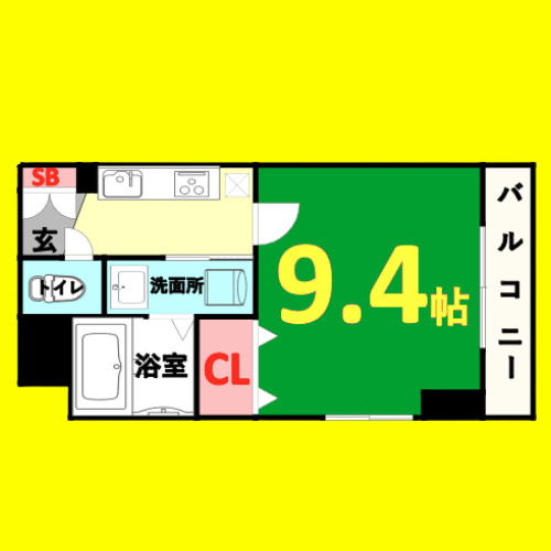 axis meisei　名古屋市賃貸　仲介手数料無料の間取り