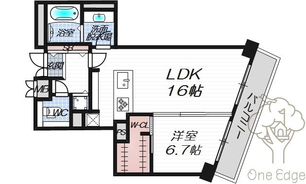 CHASKA CHAYAMACHI RESIDENCEの間取り