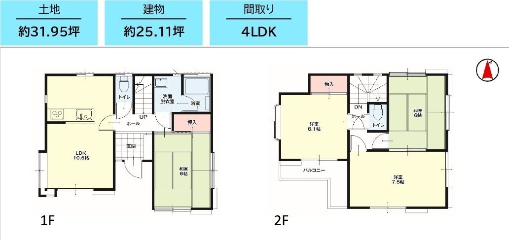 中古戸建　熊谷市柿沼977-30（リフォーム住宅）の間取り