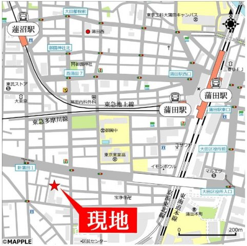 グランデプラノの地図