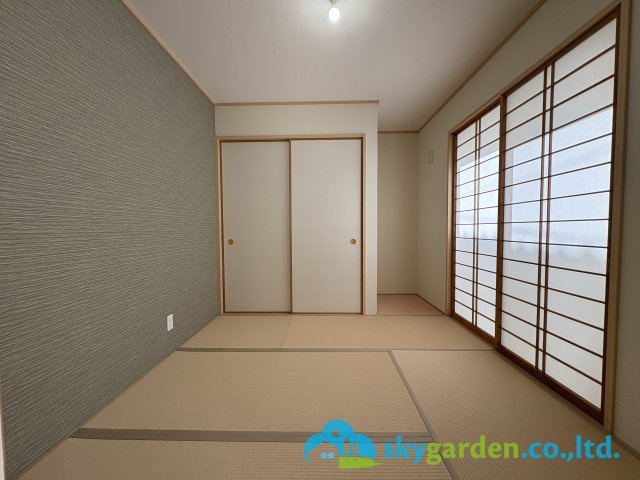 茅ヶ崎市松尾３期　中古戸建　全１棟の和室|趣のある和室です