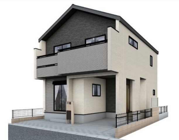【外観パース】 | 桶川市東2丁目　3期　新築戸建　全1棟　1号棟 | 1号棟