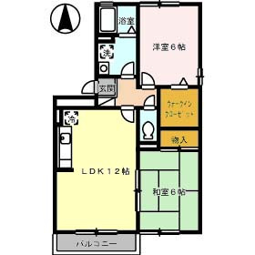 【間取り】 | デミュール壱番館 | 2LDK
