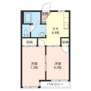 メゾンイースト初石の間取り