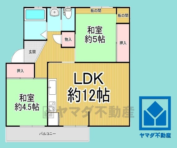御園団地3号棟の間取り