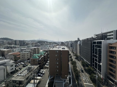 【展望】 | グランフォーレラグゼ平尾 | 南西向き陽当たり良好なので洗濯物もよく乾きそうです☆