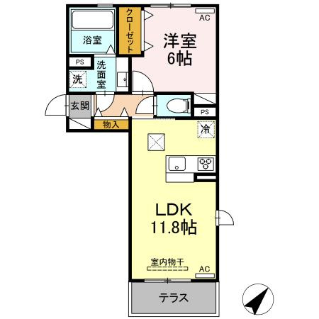 ウィル東小路の間取り