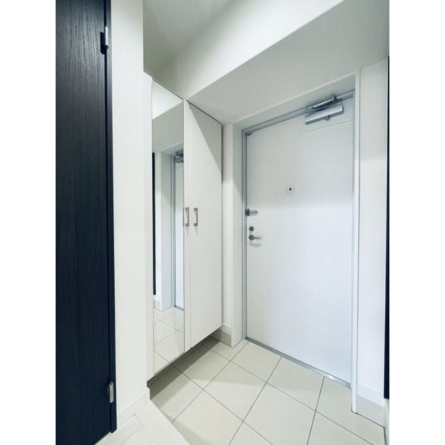 熊本市中央区萩原町の賃貸マンションの玄関