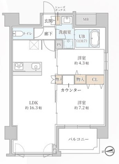【間取り】 | Parkhouse南森町