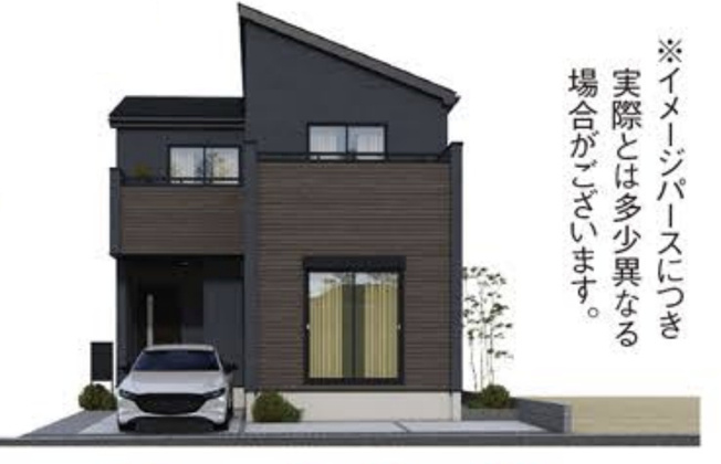【外観パース】 | 桶川市朝日4期　新築戸建　全2棟　1号棟 | 1号棟
