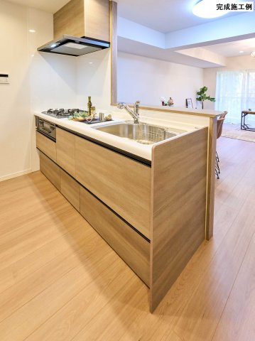 エステ・コート北柏弐番館のキッチン|※完成施工例の為、実際の仕様とは異なる場合がございます。