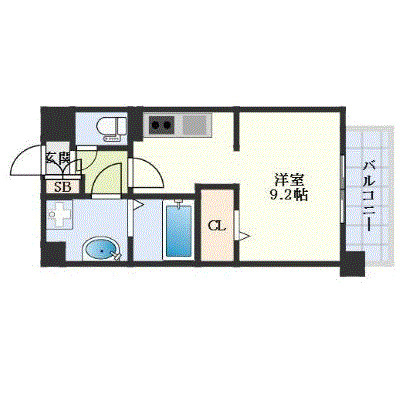 LIBTH新水前寺の間取り