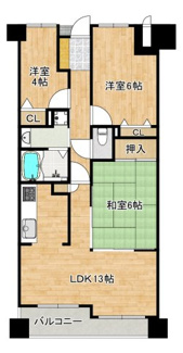 【間取り】 | シャルマンフジ住之江公園・アミューゼ