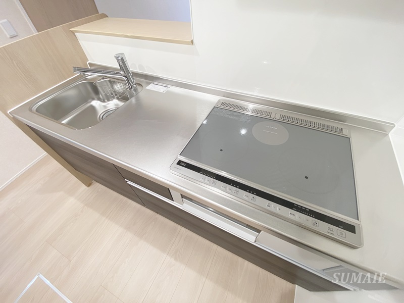 Ｎｏｂｌｅ ｒａｆｆｉｎｅｒ上小町のキッチン|ＩＨコンロ設置☆