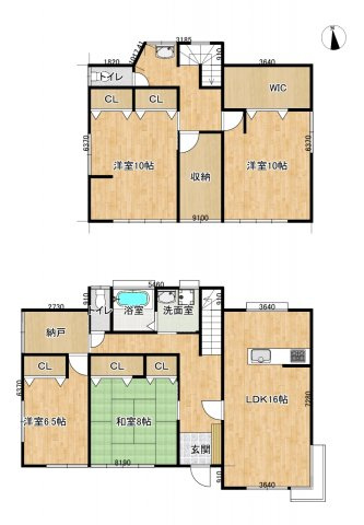 いわき市中央台飯野２丁目　戸建て　不動産プラスの間取り