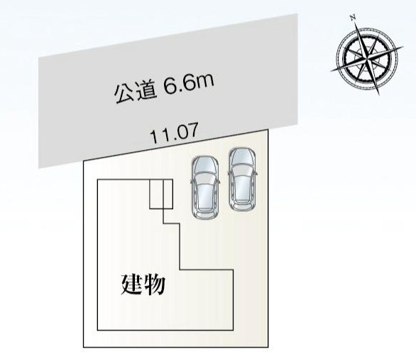 半田市成岩東町63番1『仲介手数料無料』新築戸建ての区画図