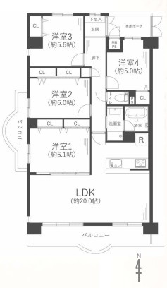 ファミリーハイツ城東の間取り
