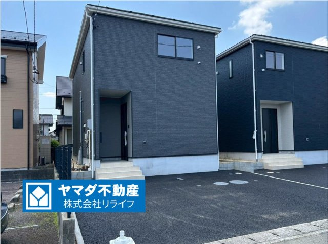 クワイエ　羽島市小熊町内粟野第２　全２区画分譲の外観|■２号棟
■YAMADA電機の　ヤマダ不動産　株式会社リライフ　岐阜店■
耐震性能・制震性能を備えたおうち！
震度７の揺れに鍛えられた、建築基準法の1.5倍の壁量と制振装置（SAFE365）を完備