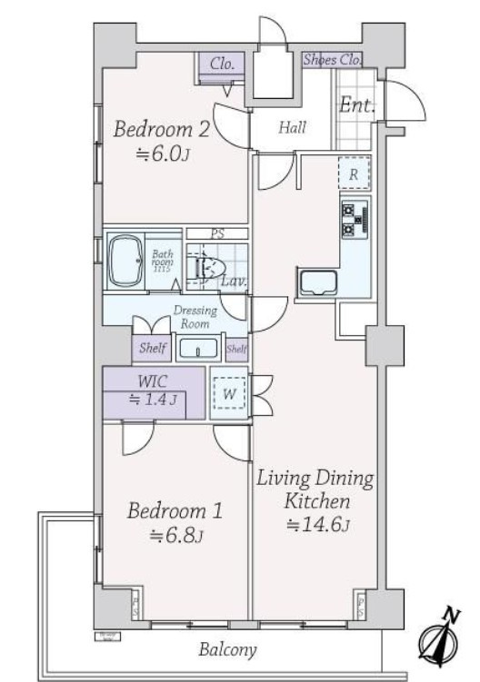 松涛パークハウスの間取り