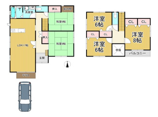 【間取り】 | 川西市丸山台3丁目5の61　中古一戸建て