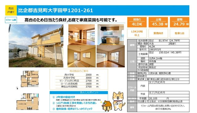 中古戸建　吉見町田甲1201-261（期間限定現況販売）のその他