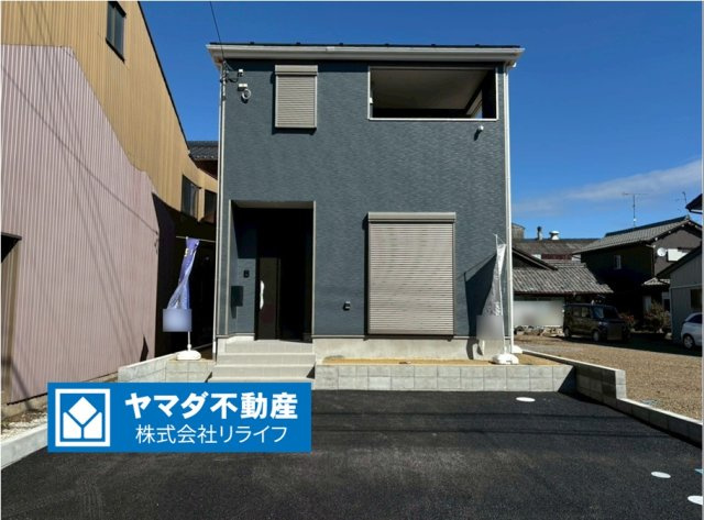 クワイエ　羽島市竹鼻町第５　全１区画分譲の外観|■１号棟
■YAMADA電機の　ヤマダ不動産　株式会社リライフ　岐阜店■
耐震性能・制震性能を備えたおうち！
震度７の揺れに鍛えられた、建築基準法の1.5倍の壁量と制振装置（SAFE365）を完備
