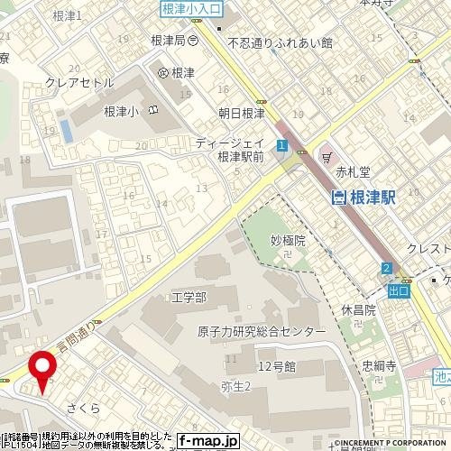 スカイコート本郷東大前の地図