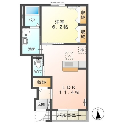 ＦＫ１の間取り|間取図
