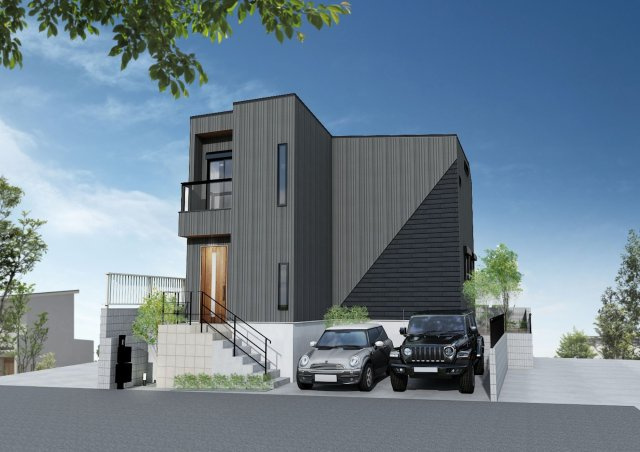 ■藤沢市辻堂太平台1丁目　新築戸建の外観パース|外観の完成イメージ◇