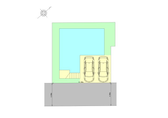 ■藤沢市辻堂太平台1丁目　新築戸建の区画図|区画図☆カースペース2台♪