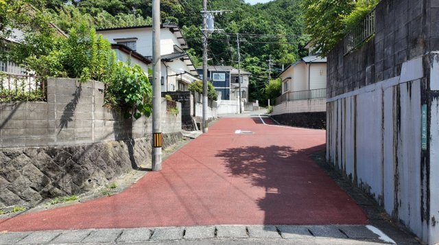 【土地】南区柏原三丁目の前面道路含む現地写真