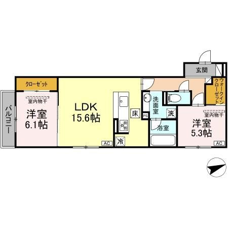 【間取り】 | ディーソルビア石塚町　A