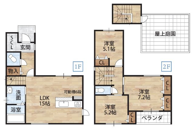 黒田1区画（333-6）・新築戸建の間取り