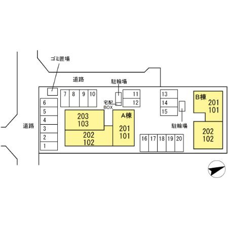 【区画図】 | ディーソルビア石塚町　A