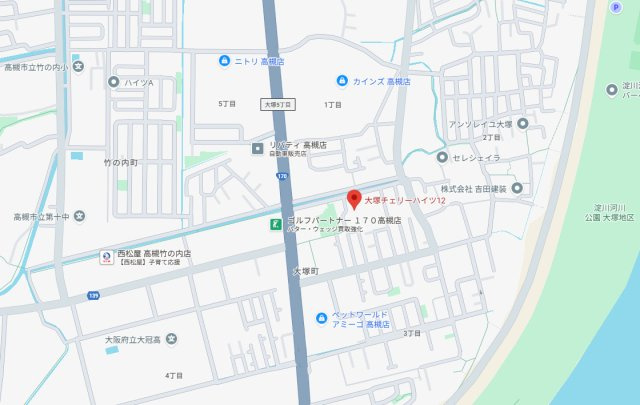 大塚チェリーハイツ12の地図