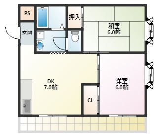 大塚チェリーハイツ12の間取り