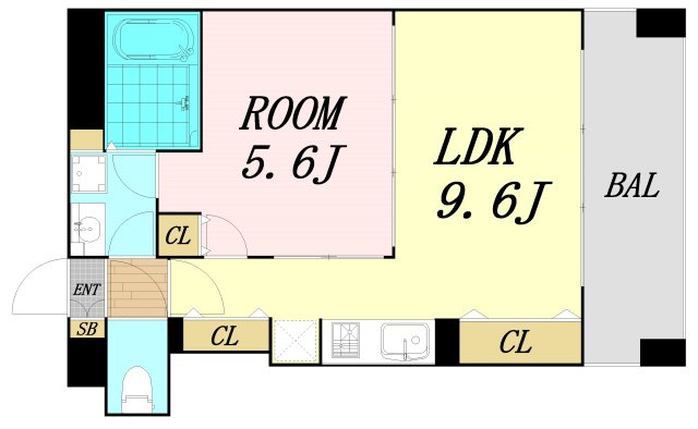アーデンタワー立売堀　仲介手数料無料の間取り