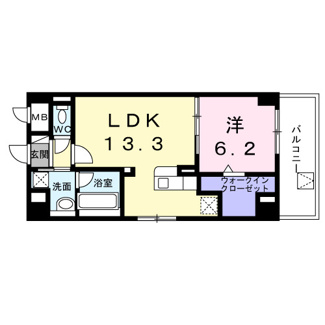 【間取り】 | Ｙ’ｓ　ＳＴＡＴＥ　天王台 | 間取図