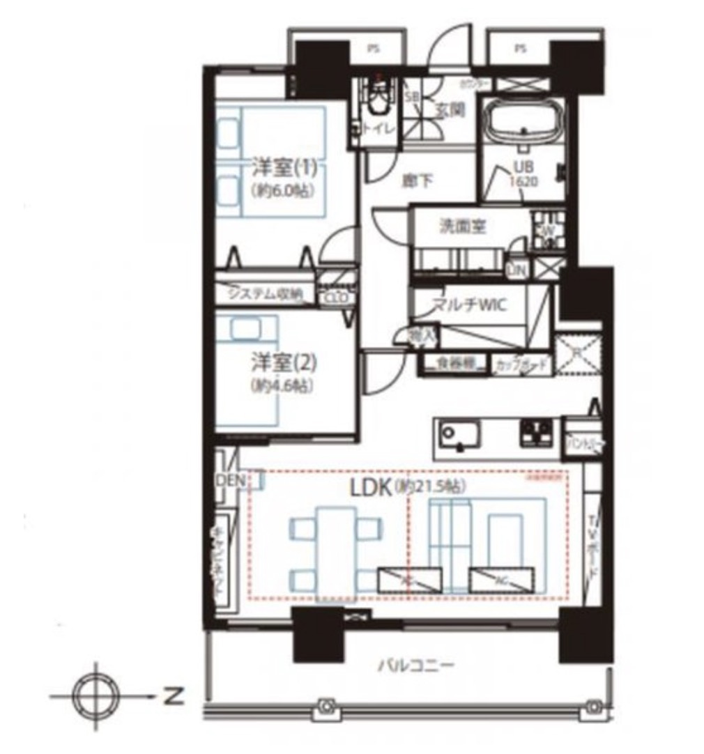 ★仲介手数料無料★ベイクレストタワー(バルコニーより富士山・・京浜運河を望めます）