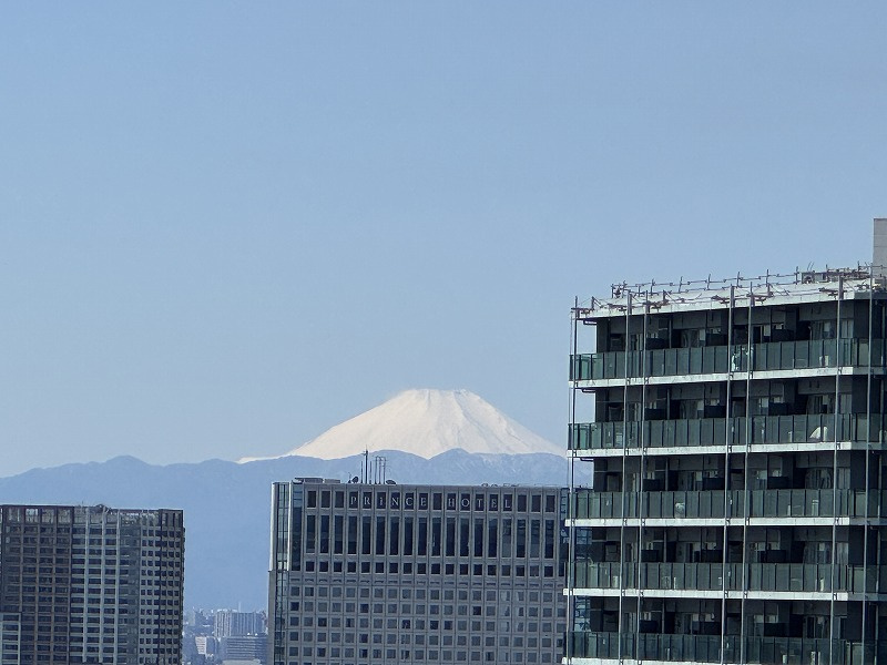 ★仲介手数料無料★ベイクレストタワー(バルコニーより富士山・・京浜運河を望めます）の展望