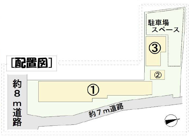野田市桐ケ作の倉庫の間取り|配置図