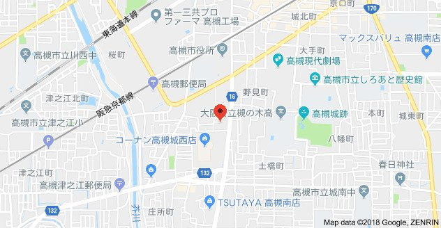 レジデンス摂津の地図