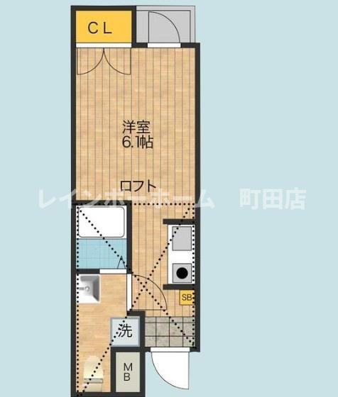  Ｐｒｏｇｒｅｓｓ　ＭＡＣＨＩＤＡ※初期費用分割あと払いサービス利用可能物件の間取り