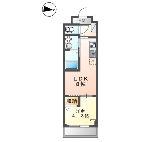 プレジ・マルトモ(ＰＲＥＳＩ・ＭＡＲＵＴＯＭＯ)の間取り