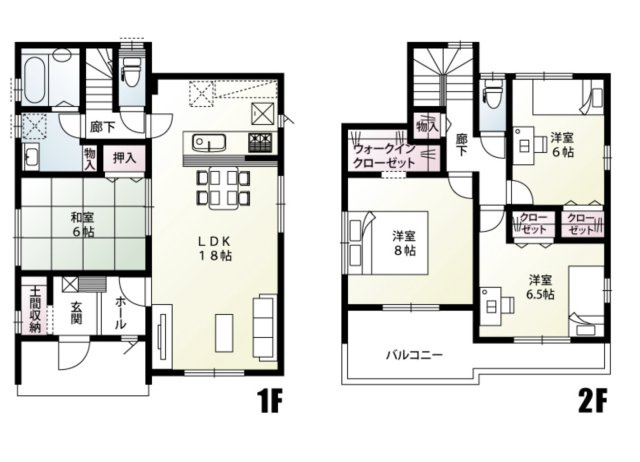 【間取り】 | 加須市下高柳　新築戸建　全4棟　2号棟