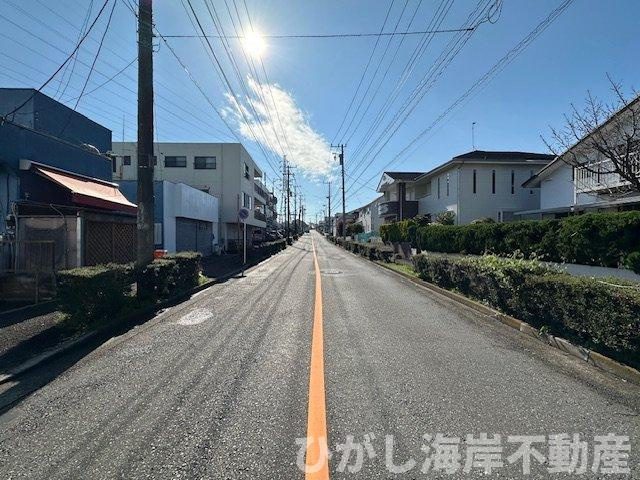 藤沢市大庭　売地　全3区画の前面道路含む現地写真|現地外観